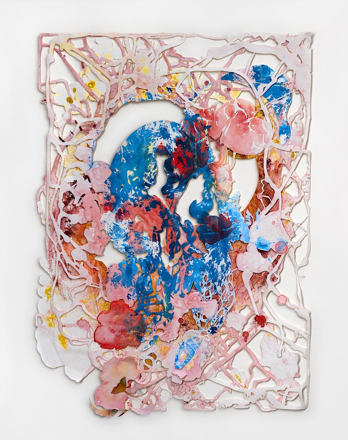 Froops 2 / Cutout, Malerei / Acryl auf Papier / 50 x 70 cm