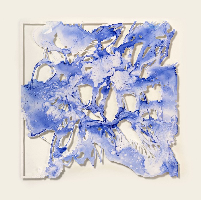 organic 6 / Cut out, Malerei / Acryl auf Papier / 40 x 40 cm