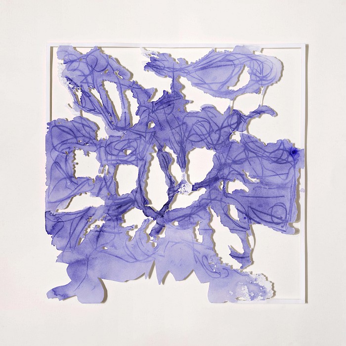 organic 3 / Cut out, Malerei / Acryl auf Papier / 40 x 40 cm